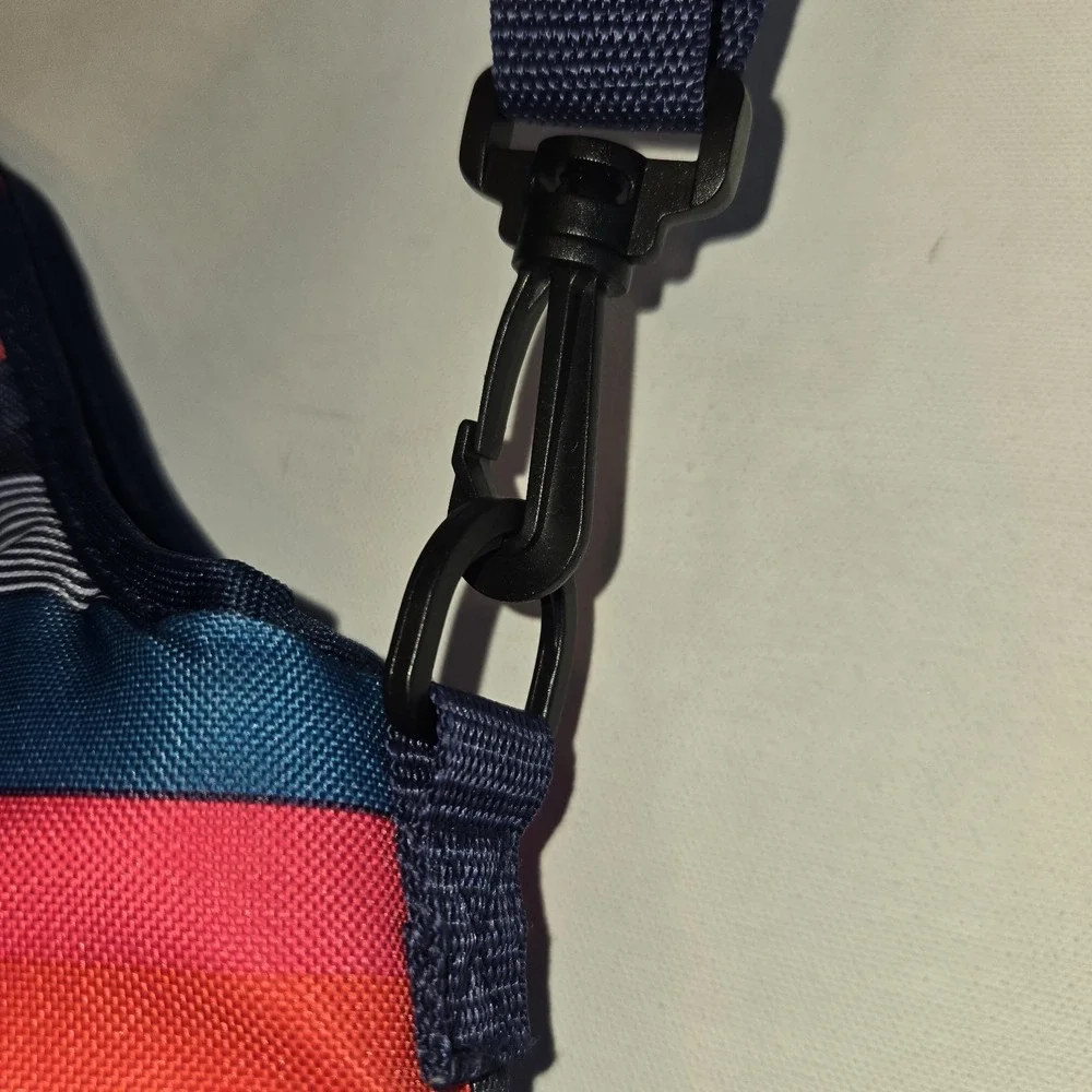 Old Navy Mutlicolored Striped Insulated Lunch Bag with Handles and Strap‎